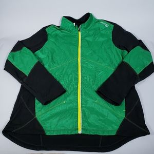 Saucony Windbreaker Running Jacket Green Black XL